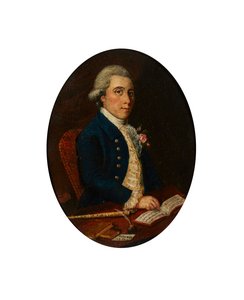 Alex Rose von Nairn, mit seiner Flöte und Musikbuch von Scottish School