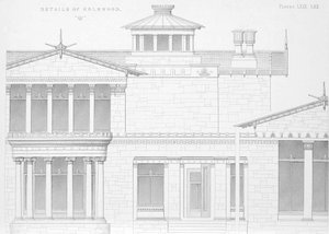 Außendetailansicht von Holmwood, Glasgow von Scottish School