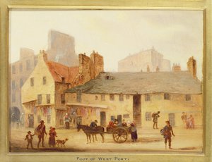 Fuß von West Port, Detail aus Edinburgh: Neun Ansichten der Altstadt