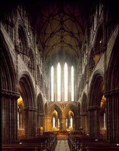 Gotische Kunst: Innenansicht der Kathedrale von Glasgow von Scottish School