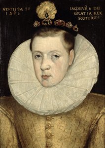 Porträt von James VI. von Schottland, später James I. von England (1566-1625) 1586
