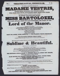 Theaterprogramm für das Theatre Royal, Edinburgh von Scottish School