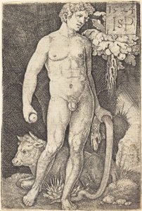 Adam stehend von Sebald Beham