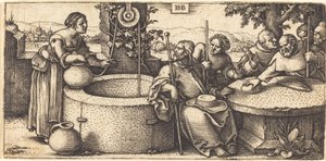Christus und die Frau von Samaria von Sebald Beham