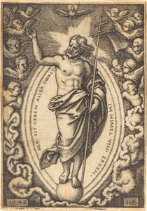 Christus auf dem Globus von Sebald Beham