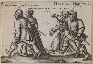 „Januar und Februar“ aus der Serie „Das Fest der Bauern oder Die zwölf Monate“ von Sebald Beham