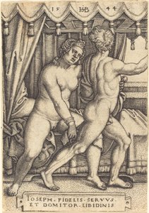 Joseph und die Frau des Potiphar von Sebald Beham