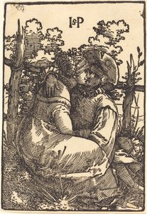 Liebende an einem Zaun von Sebald Beham
