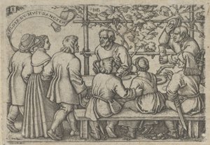 Bauernfest, aus Das Bauernfest oder die zwölf Monate, 1546-47 von Sebald Beham
