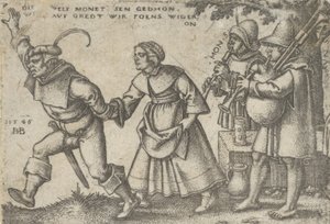Das Jahresende, aus Das Bauernfest oder die zwölf Monate, 1546 von Sebald Beham