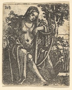 Frau mit Harfe, 1520-25