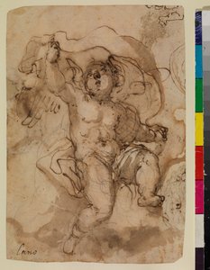 Putto auf einer Wolke