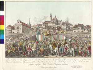 Krönung von Kaiser Franz II. zum König von Ungarn in Budapest am 6. Juni 1792