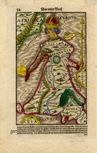 Allegorische Karte von Europa, um 1540-50