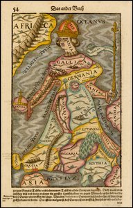 Europa regina Königin Europa Aus der Cosmographia, 1570