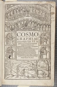 Titelblatt der Cosmographia, 1544