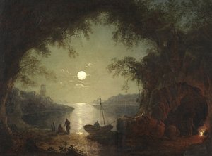 Eine mondbeschienene Bucht