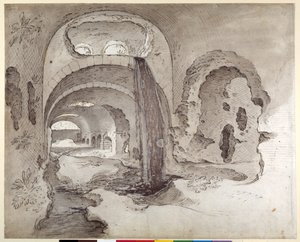 Tivoli, Kryptoportikus unter dem Tempel des Hercules Victor