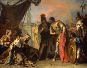 Alexander und die Familie des Darius, ca. 1708-1710