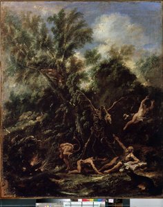 Die Versuchung des Heiligen Antonius von Sebastiano Ricci