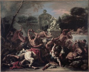 Lapithen und Kentauren - Schlacht zwischen Lapithen und Kentauren von Sebastiano Ricci