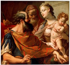 Das Kind Moses zertritt die Krone des Pharao, ca. 1685-1687 von Sebastiano Ricci