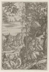 Ruhe auf der Flucht nach Ägypten von Sebastiano de