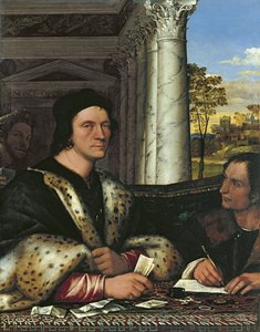 Porträt von Ferry Carondelet 1473-1528, mit seinem Sekretär von Sebastiano del Piombo