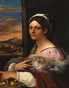 Porträt einer jungen Römerin von Sebastiano del Piombo