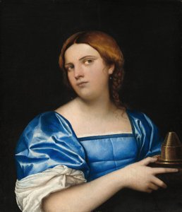 Porträt einer jungen Frau als kluge Jungfrau von Sebastiano del Piombo