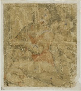 Jungfrau und Kind mit Engel von Sebastiano del Piombo