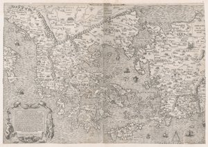 Speculum Romanae Magnificentiae: Karte von Griechenland von Sebastiano di Re