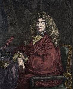 Porträt von Jean-Baptiste Poquelin genannt Molière (Jean Baptiste Poquelin) von Sébastien Bourdon