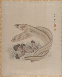 Aale, ca. 1890-92 von Seki Shuko