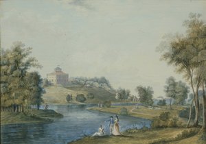 Blick auf das Landgut Sivoritsy, vor 1792