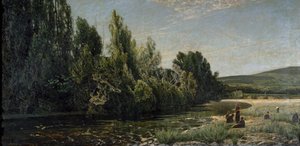 Die Ufer des Flusses Bormida, Italien von Serafin Avendano