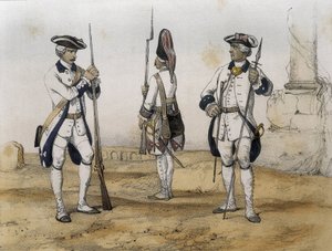Linieninfanteristen während der Herrschaft von Karl III. von Spanien