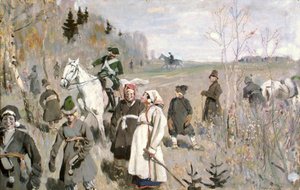 Jagd zur Zeit des Zaren Peter der Große