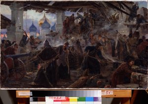 Die Belagerung des Dreifaltigkeitsklosters von Sergijew Possad (1598-1613) von Sergei Dmitrievich Miloradovich