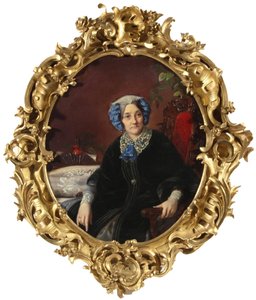 Porträt von Prinzessin Isabella Adamovna Gagarina, geborene Gräfin Walewska von Sergei Konstantinovich Zaryanko