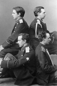 Großherzöge Alexander Alexandrowitsch und Wladimir Alexandrowitsch von Russland, ca. 1870-1875