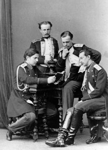 Großfürsten Alexander Alexandrowitsch und Wladimir Alexandrowitsch von Russland, ca. 1870-ca. 1875 von Sergei Lvovich Levitsky