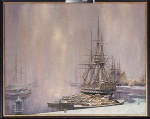 Kronstadt im Winter von Sergei Varlenovich Pen