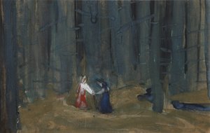 Illustration zu Die Geschichte der toten Prinzessin und der sieben Ritter