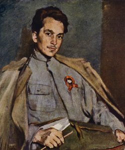 Porträt des russischen Schriftstellers und Revolutionärs Dmitry Furmanov