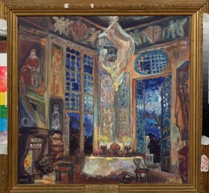 Bühnenbild für die Operette "Die Tochter der Madame Angot" von Charles Lecocq