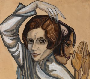Porträt von Elene Komisarjevskaia-Balieff und Natalia Molostova