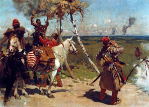 An der Grenzwache von Moskau von Sergej Vasilevic Ivanov