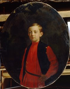 Porträt des Zarewitsch Nikolaus Alexandrowitsch von Russland von Sergey Konstantinovich Zaryanko