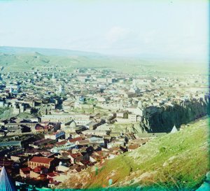 Ansicht von Tiflis (heute Tbilisi) vom Gelände der St. David